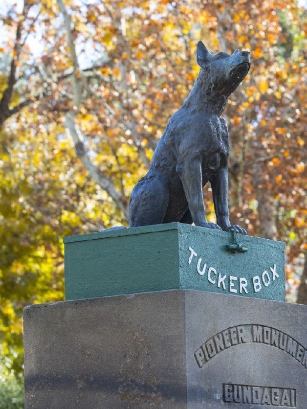 Dog on the Tucker Box Gundagai