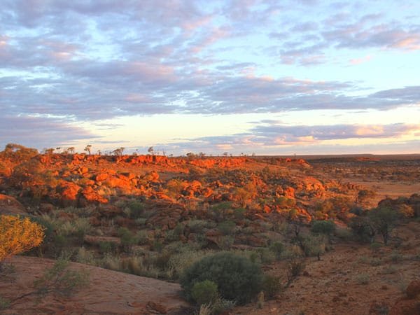 Sunset at Wooleen Station, Murchison. 