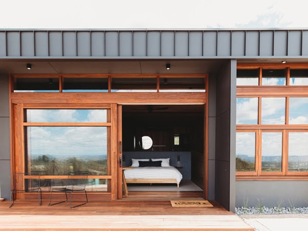 Exterior view of Basalt studio stay in Orange