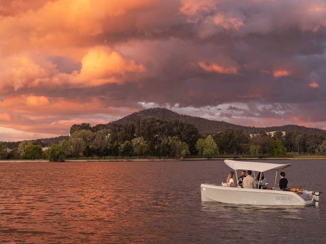 GoBoat Canberra on Lake Burley Griffin