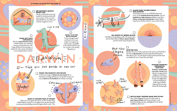 Illustrated Darwin Kids Bucket List