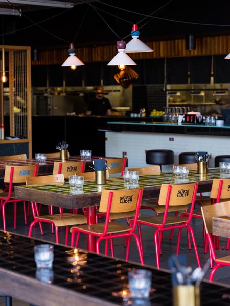 Inside Suzie Luck’s. 