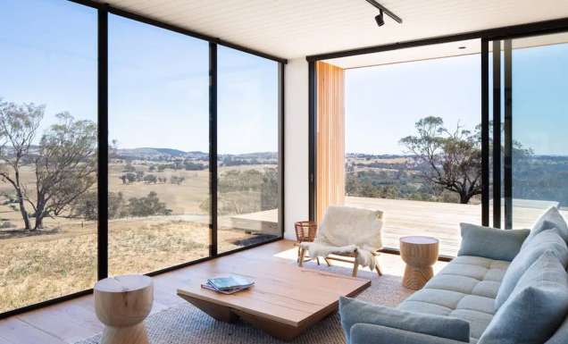 View of Orange from lounge of Kangaroobie stay