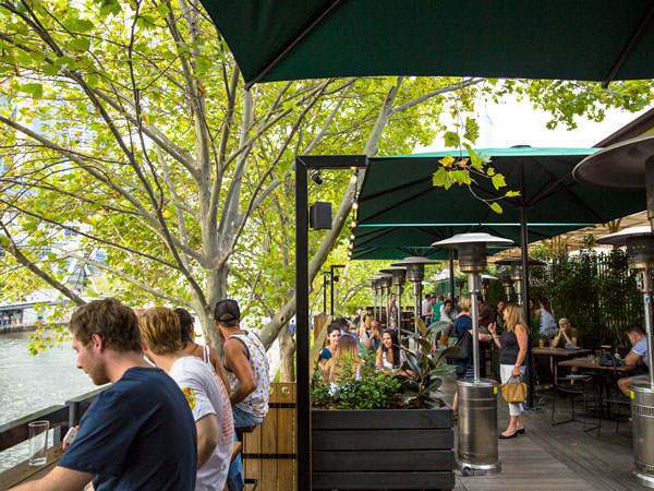 alfresco dining at Arbory Bar & Eatery, Melbourne