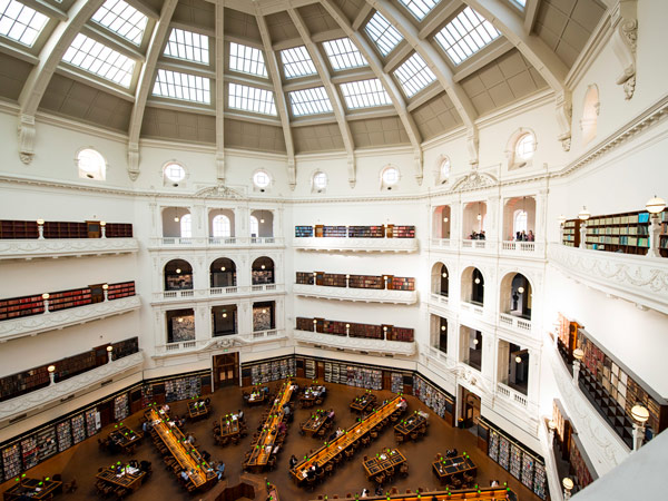a look inside the State Library of Victoria, Melbourne