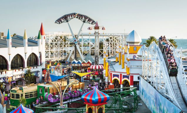 rides and attractions at Luna Park, Melbourne