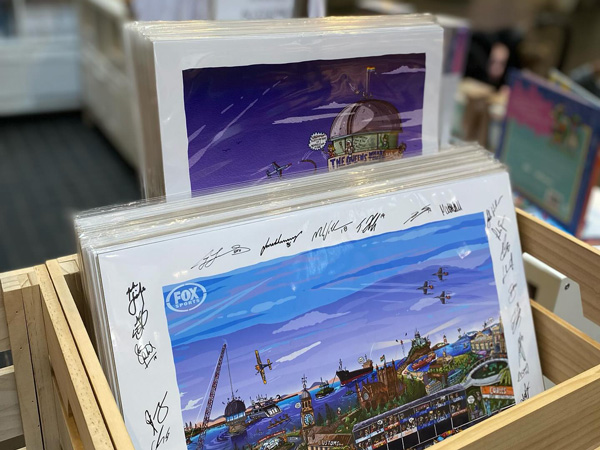 canvas art for sale at Mitch Revs Decked Out workshop