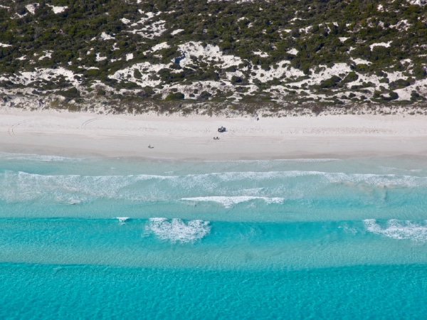 The only ones on the beach at Cape Le Grand