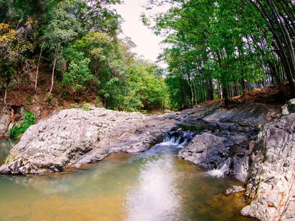 a peaceful spot at Currumbin Rock Pools