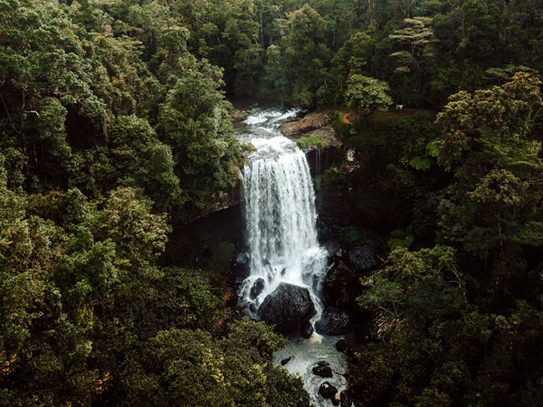 the scenic Zillie Falls, Cairns