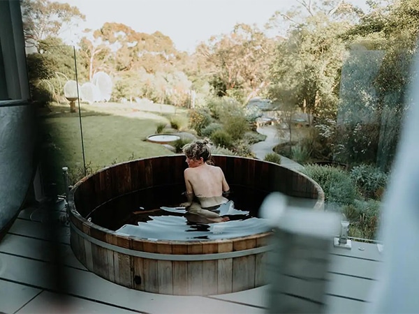 My Eliza retreat cedar hot tub