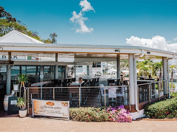 Sorrento overlooks the Coral Sea Marina.