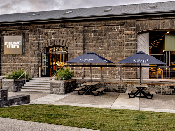 alfresco drinking spot at Itinerant Spirits, Ballarat