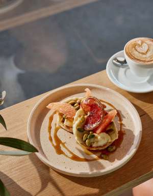 coffee and breakfast at Fika Coffee Brewers, Ballarat