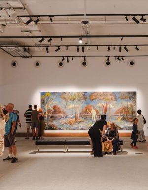the installation view at Yarrila Arts and Museum