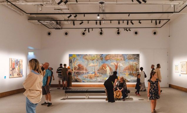 the installation view at Yarrila Arts and Museum