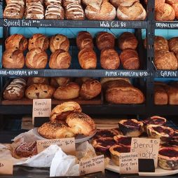 bread on display at Kraken Sourdough, Jervis Bay