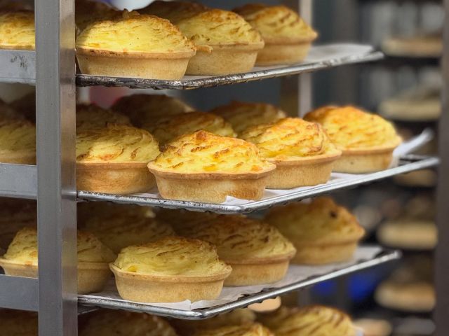 freshly baked pies at Huskisson Bakery & Cafe