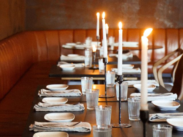 a candlelit dinner at Bóveda, Wollongong