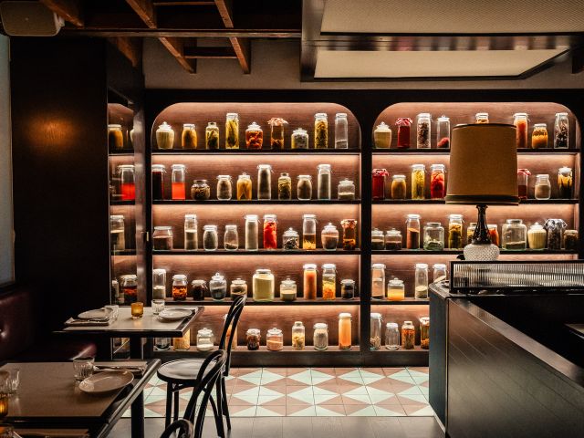 the interior of Santino, Wollongong