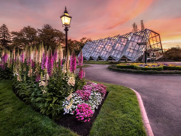 strolling around Ballarat Botanical Gardens with kids