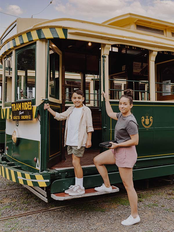 Visiting Ballarat Tramway Museum with kids