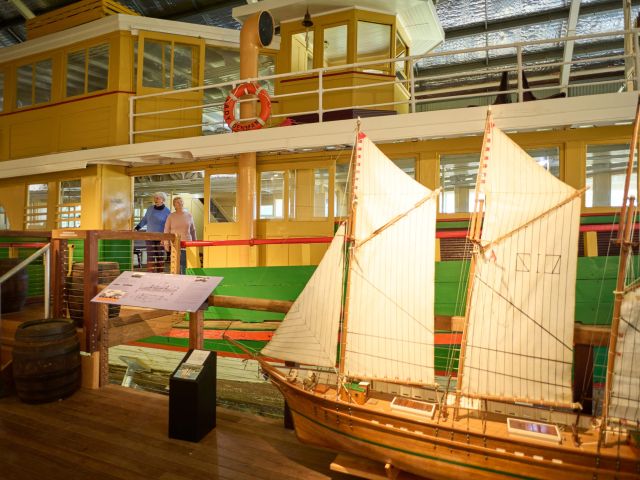 maritime artefacts inside Jervis Bay Maritime Museum & Gallery