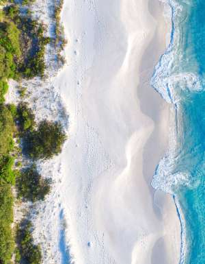 Hyams Beach, Jervis Bay from above