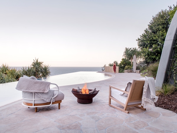 The deck at Domic in Noosa, Qld