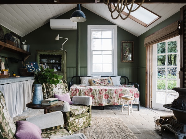 Interior of the The Potting Shed at Acre of Roses in Trentham, Victoria