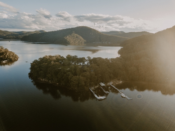Aerial view of Marramarra Lodge