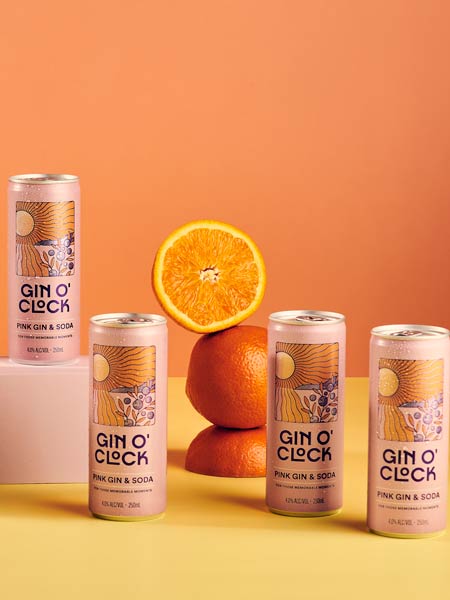 Gin O'Clock pink gin & soda
