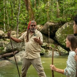 Kuku Yalanji guide at the Mossman Gorge Cultural Centre