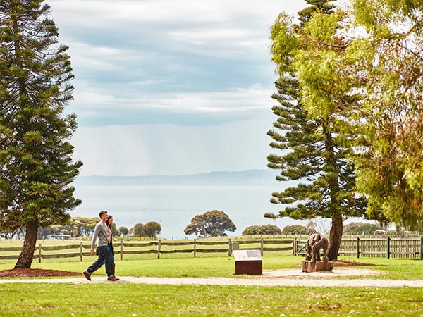 walkers on Churchill Island