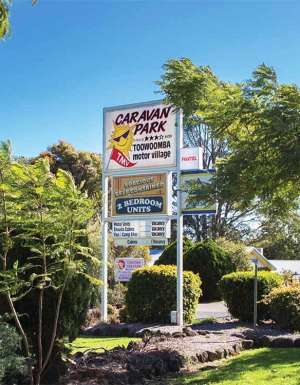 Toowoomba caravan park exterior