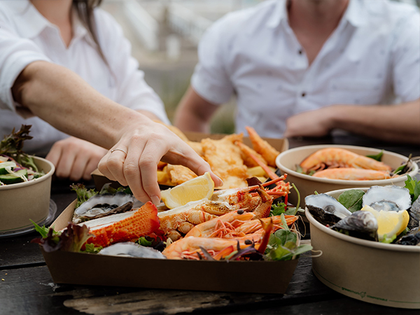 Seafood at San Remo Fisherman's Co-op on Phillip Island