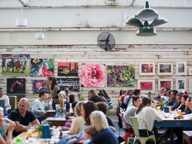 a crowded pub at Little Creatures Brewery Geelong