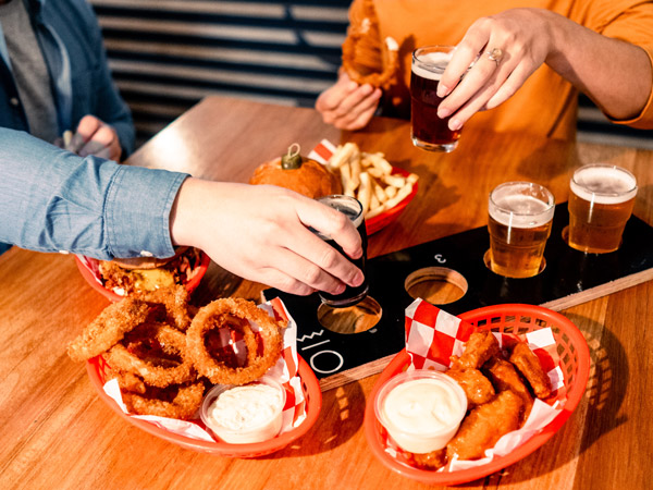 fried snacks and beer at Ocean Reach Brewing, Phillip Island