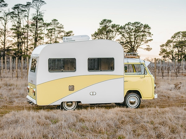 Vintage Volkeswagen caravan