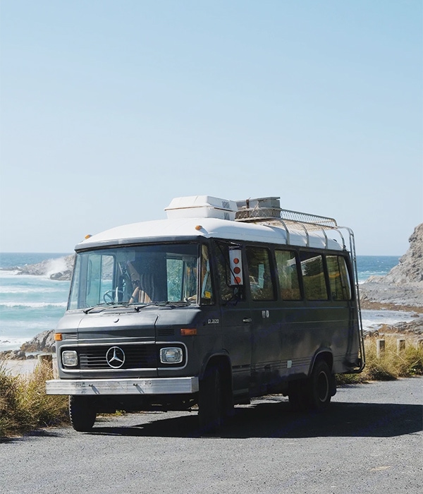 The Mojud Vintage Mercedes Bus from Coolangatta.