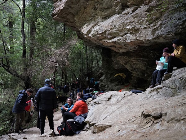 Camping in the Angel Rain Cavern