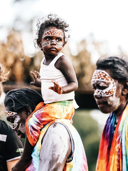 A young festival-goerat Garma