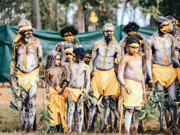 Generations of the Gumatj clan prepare to tell their stories as part of Garma Festival 2019