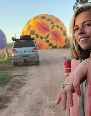 Hot air balloon pilot Georgia Croft