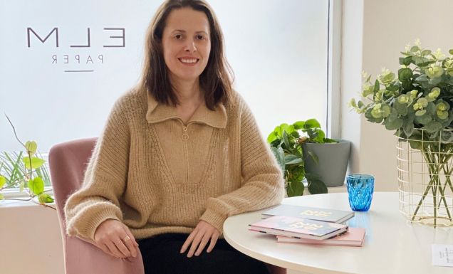 Ella Munro owner of Elm Paper