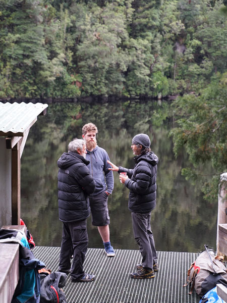 Rafters debriefing at Sir John Falls