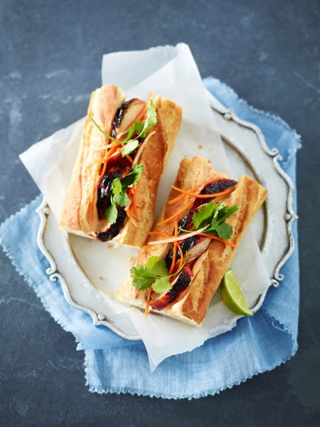 Banh mi on a plate