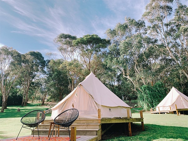 Iluka Retreat outdoor tent