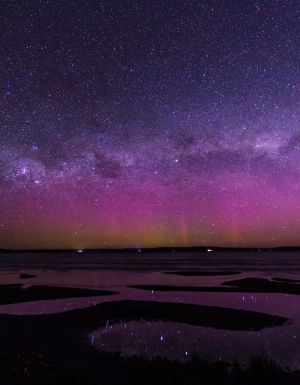Aurora Australis from Strahan in Tasmania