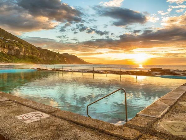 Coalcliff Pool at sunrise